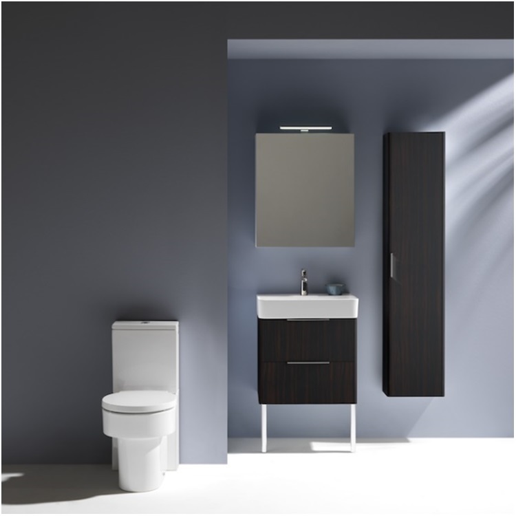 Laufen "Val" 8.2428.1.000.231.1 + 8.2928.3.000.973.1 + 8.9428.1.000.000.1 Water Closet w/ Soft Closing Cover (Botton Left inlet)