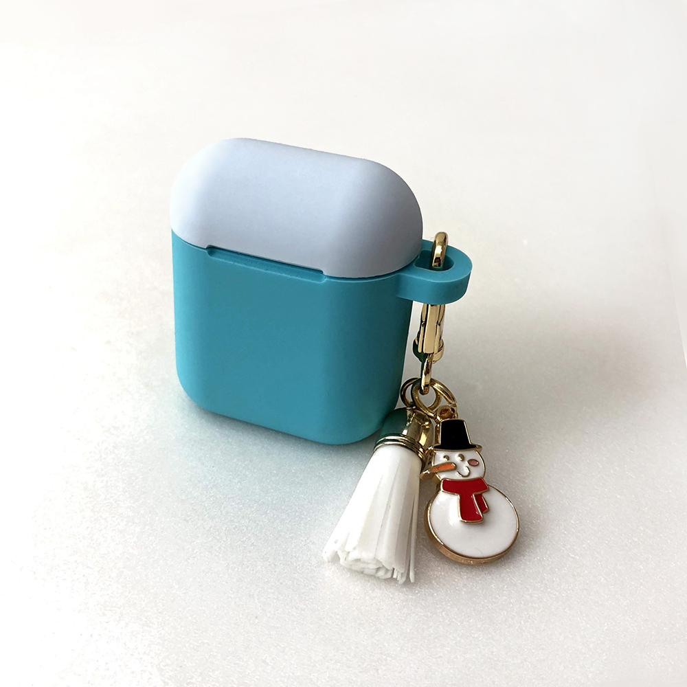 Candies Air Pods收納盒(藍-流蘇)