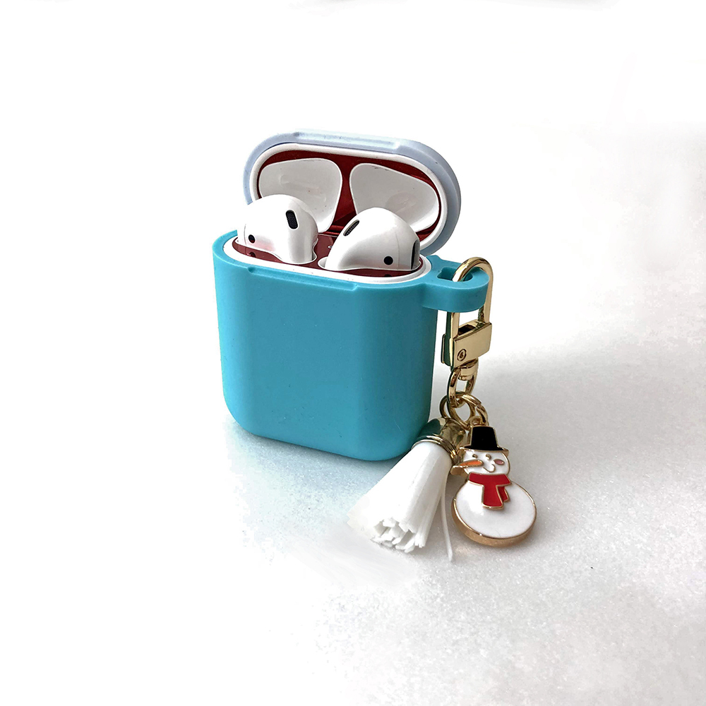 Candies Air Pods收納盒(藍-流蘇)