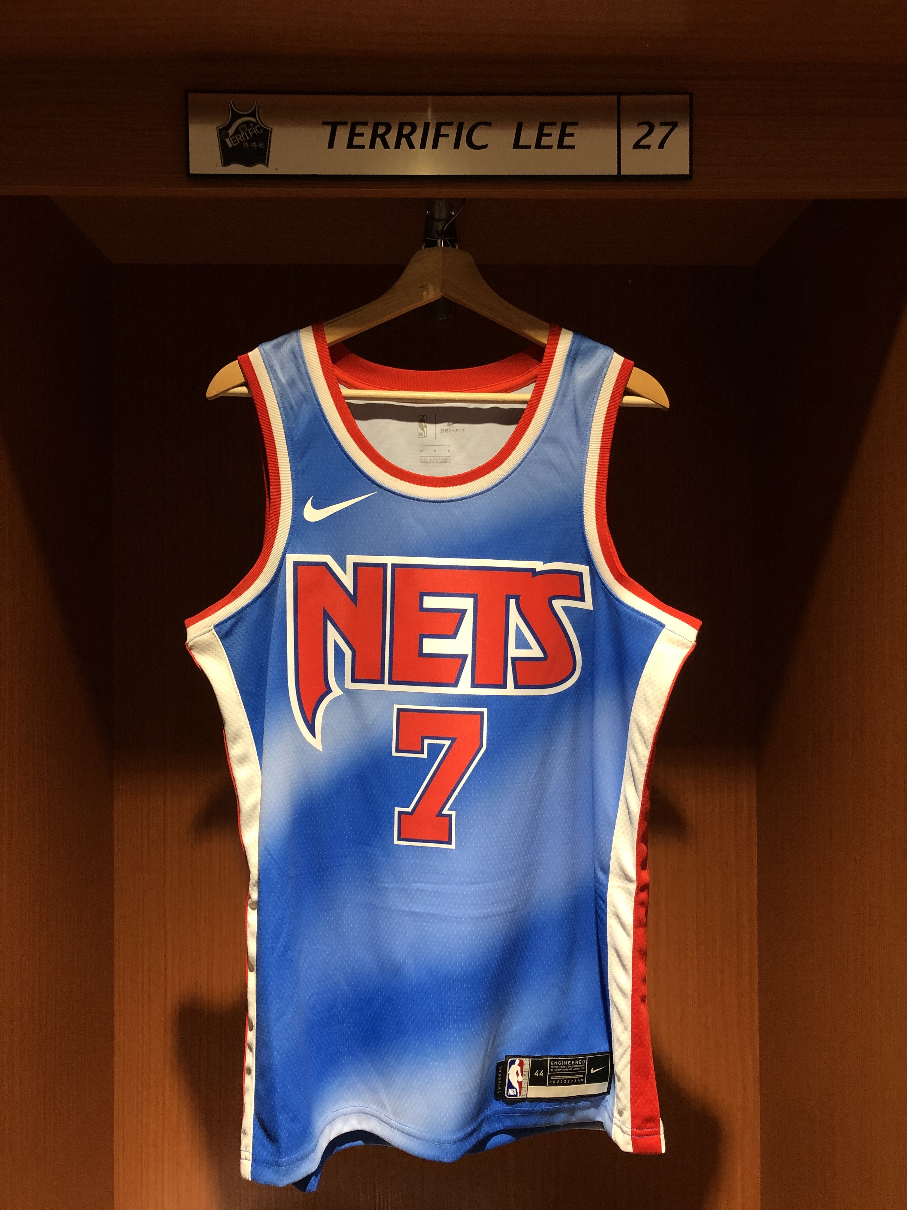 NBA球衣 Kevin Durant 布魯克林籃網復古藍 HWC Nike Swingman 球迷版 熱轉印 全新