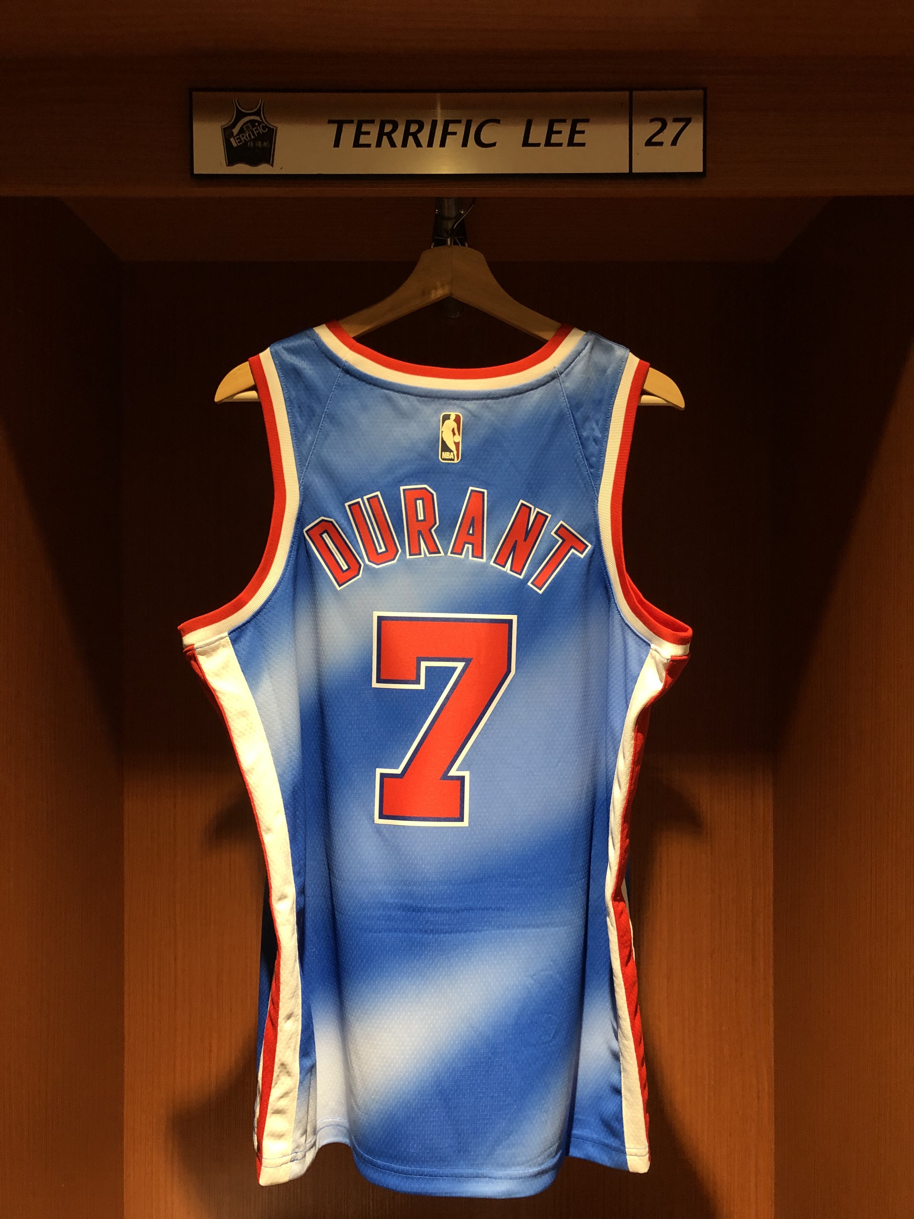 NBA球衣 Kevin Durant 布魯克林籃網復古藍 HWC Nike Swingman 球迷版 熱轉印 全新