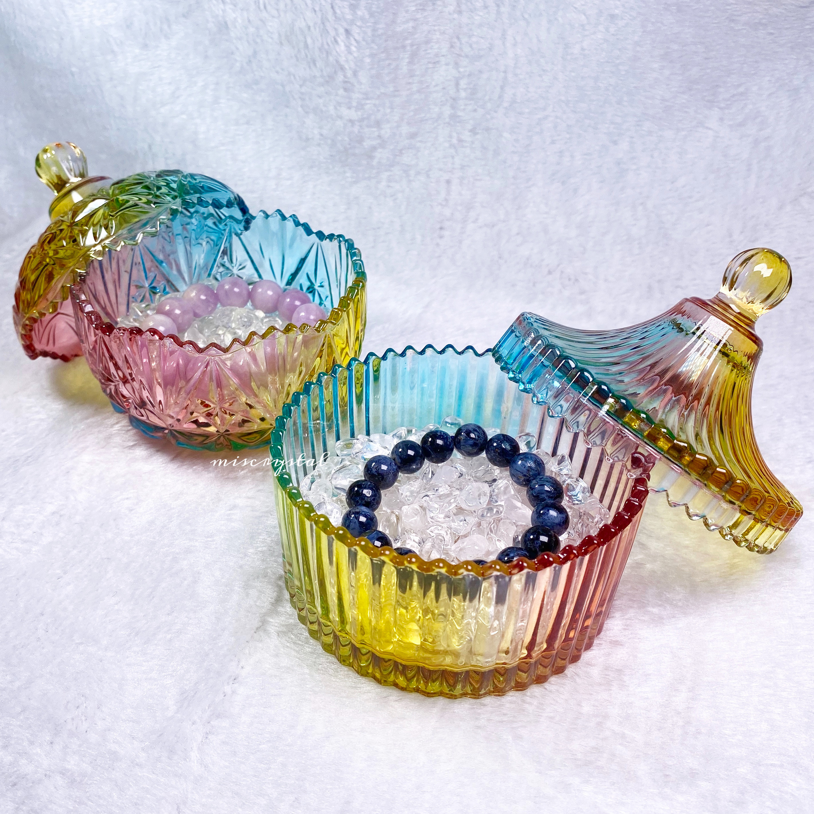 玻璃消磁碗套裝 - 彩虹款