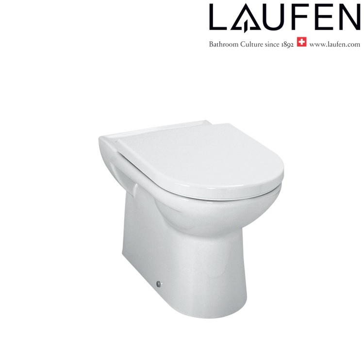 Laufen "Pro" 8.2295.1.000.000.1 + 8.9496.4.000.000.1 Floorstanding Toilet w/ Soft Closing Cover