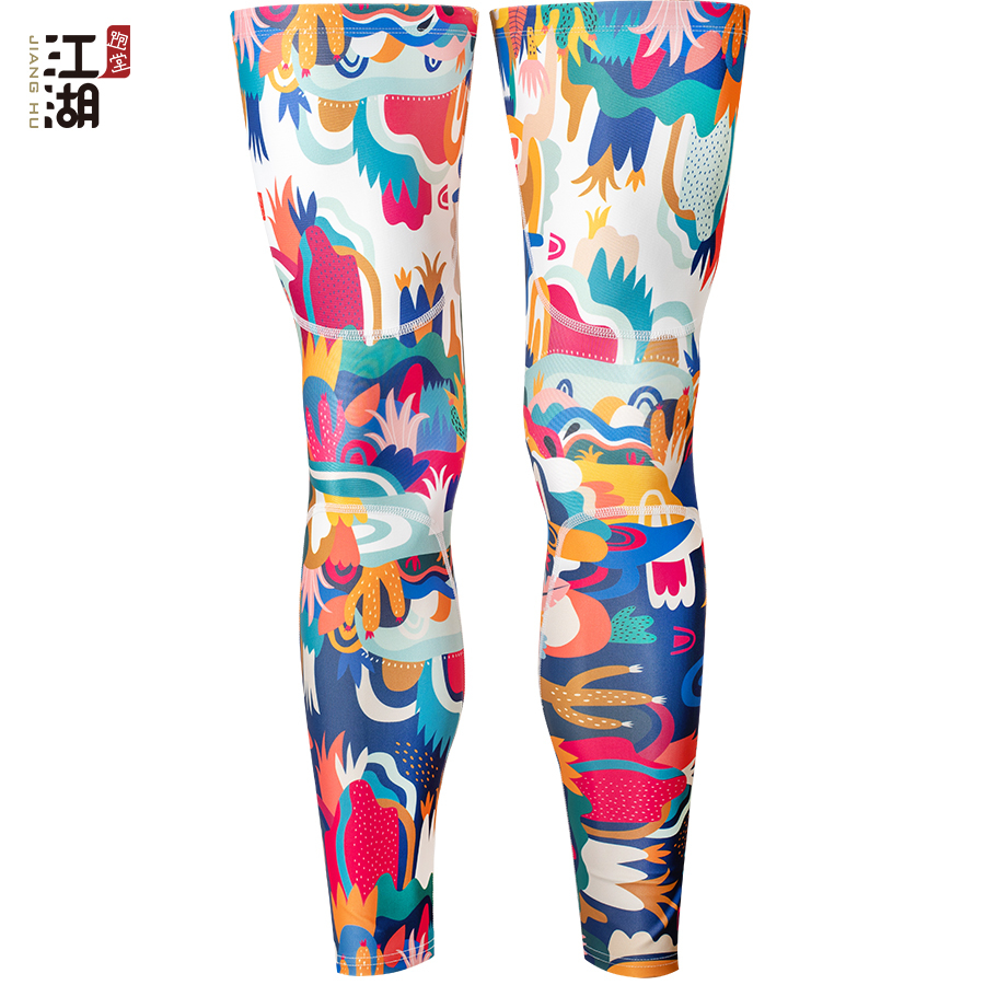 江湖跑堂彈性運動腿套︱繽紛