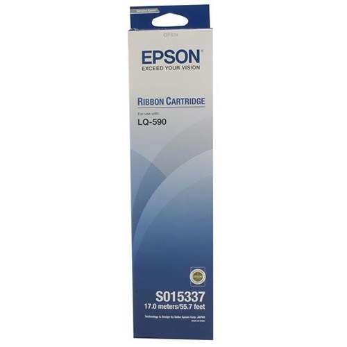 Epson LQ590 原裝打印帶 色帶 #S015589/S015337