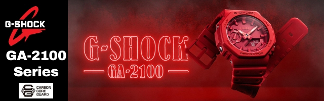 Casio G-Shock Carbon Core Octagon Bezel Analog Digital Men Watch GA2100 Series