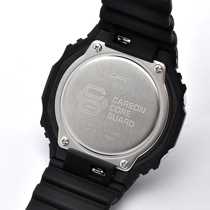 Casio G-Shock Carbon Core Guard Analog Digital Quartz Diver's GA-2100-1A  GA2100-1 200M Men's Watch - ZetaWatches