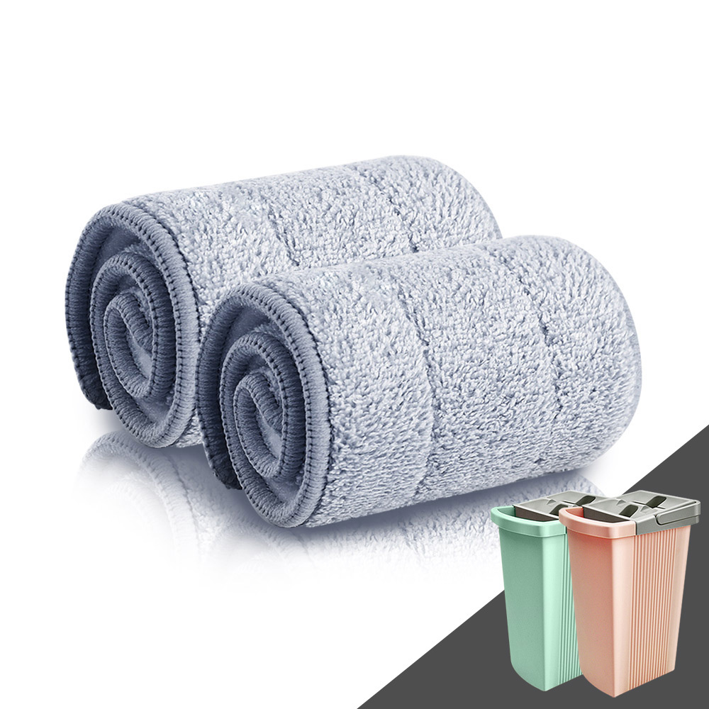 洗脫一體免手洗平板拖把布★替換布2入★