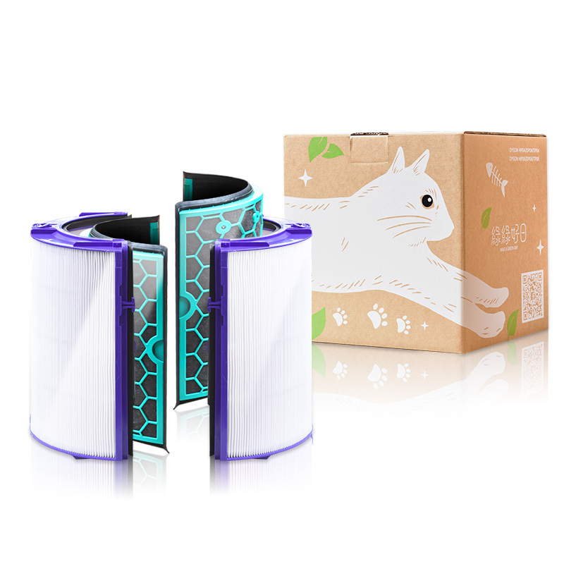 【抗敏套組】綠綠好日 HEPA濾心 蜂巢式顆粒 活性碳濾網 適用 Dyson TP04/DP04/HP04/HP05/TP05 空氣清淨機