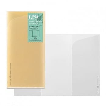 〔標準〕029 三折資料夾｜日本 Traveler’s Notebook