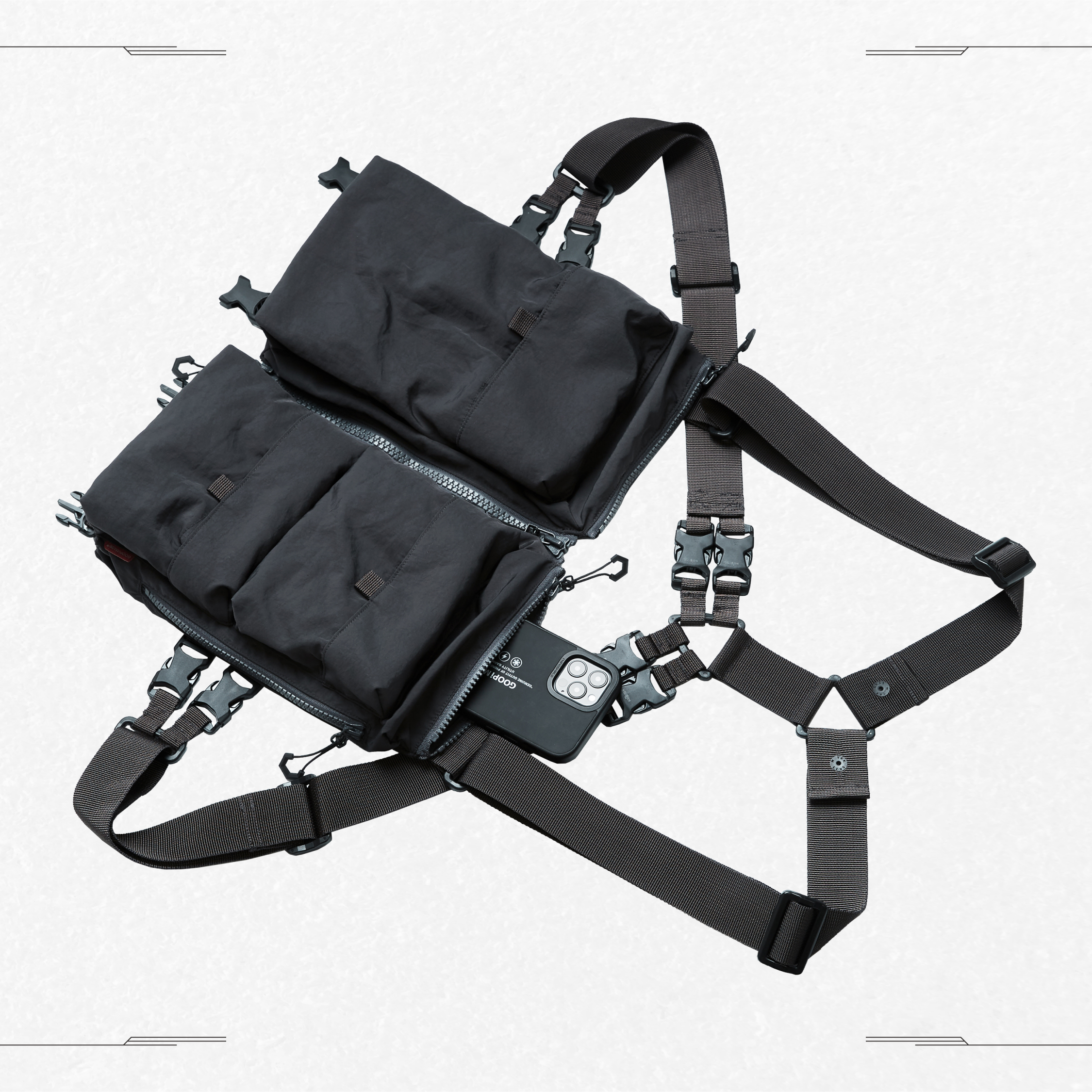 GOOPiMADE® 21 S/S “VP-01” Utility G-Mask Bag - Concrete