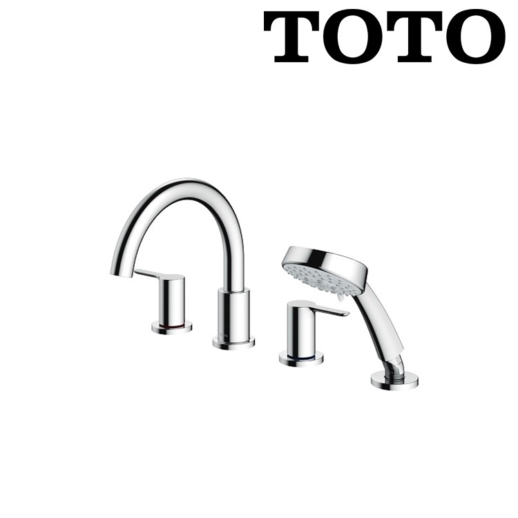 Toto "LB series" TBS01202B 4-hole Deck Mounted Bath & Shower Mixer