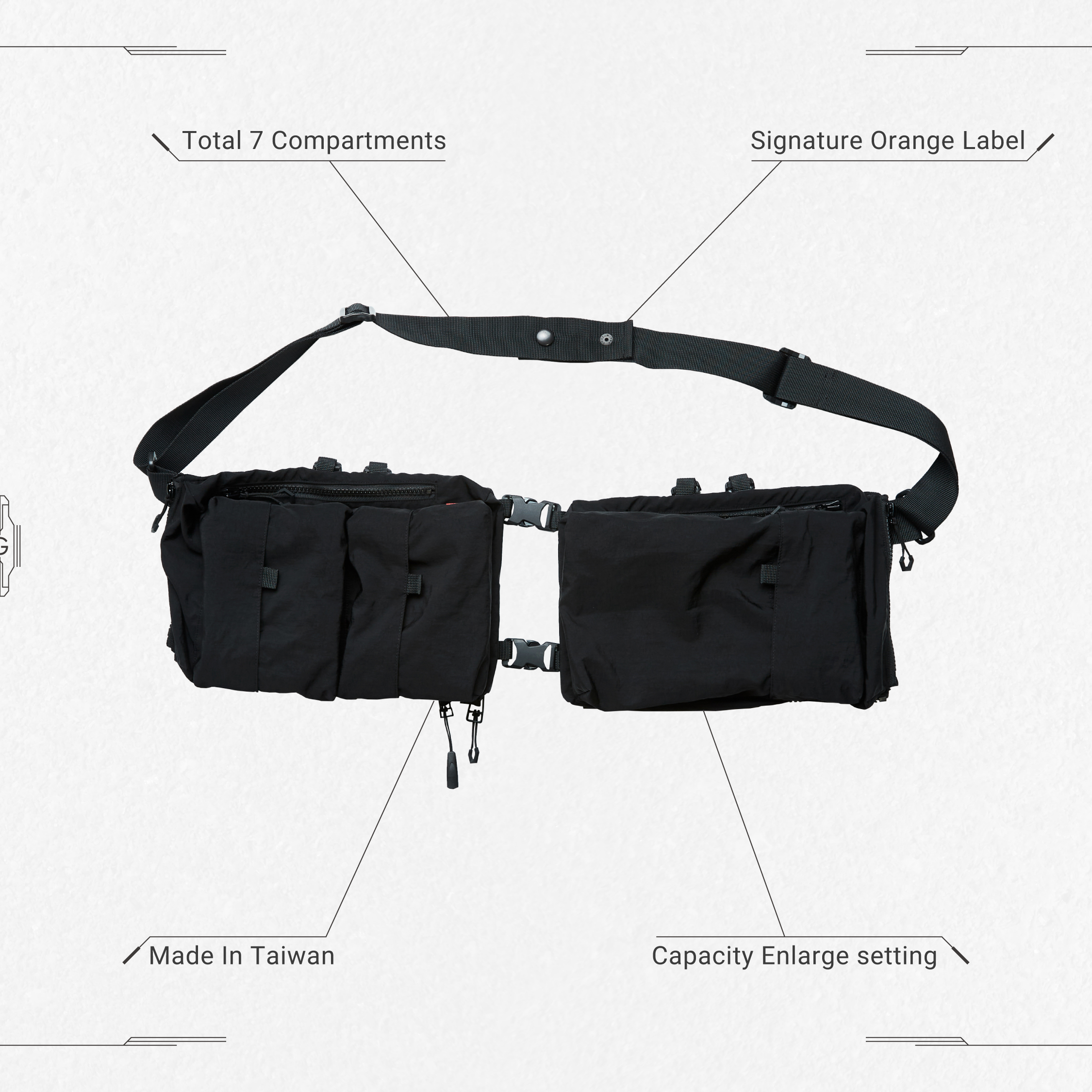 GOOPiMADE® 21 S/S “VP-01” Utility G-Mask Bag - Shadow