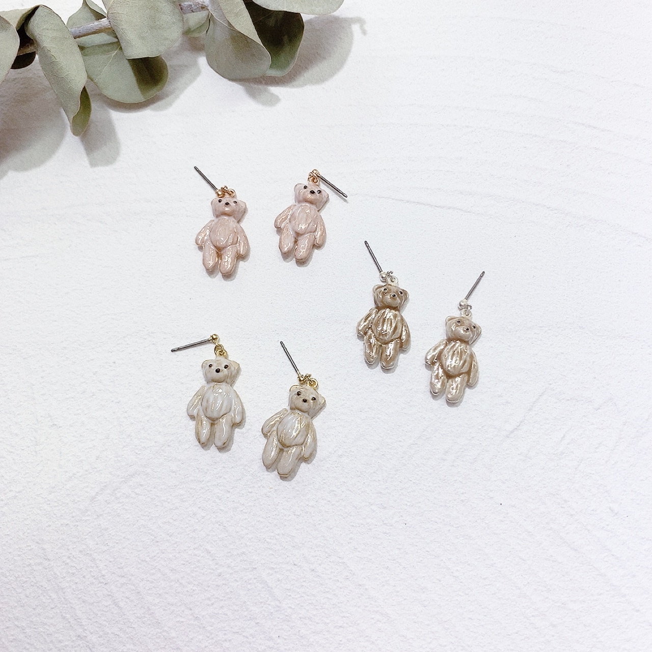 [日本制] 玩具熊仔耳環