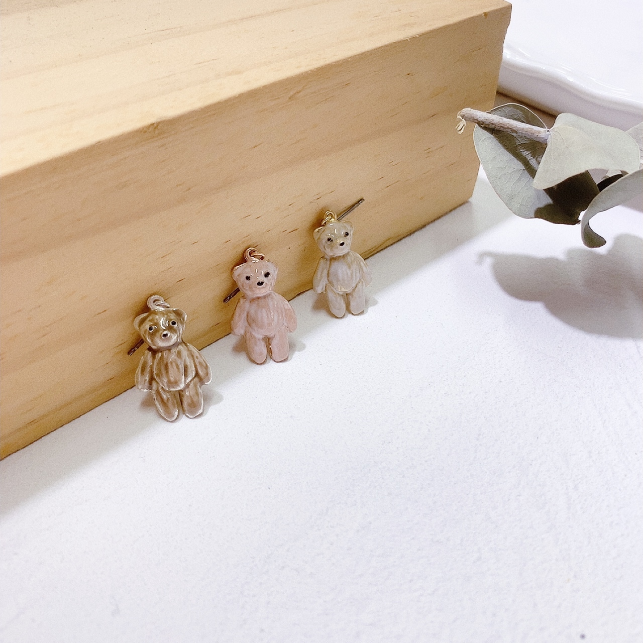 [日本制] 玩具熊仔耳環