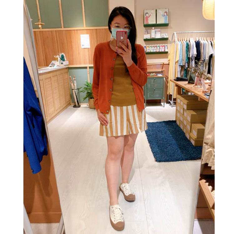 隨安針織軟紋背心-梅糖