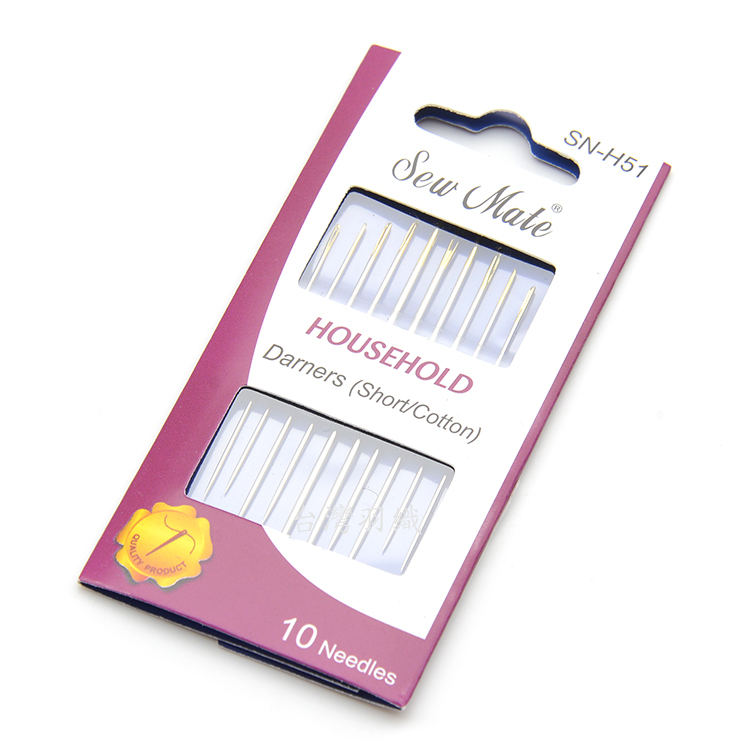 拼布疏縫針;5款10入