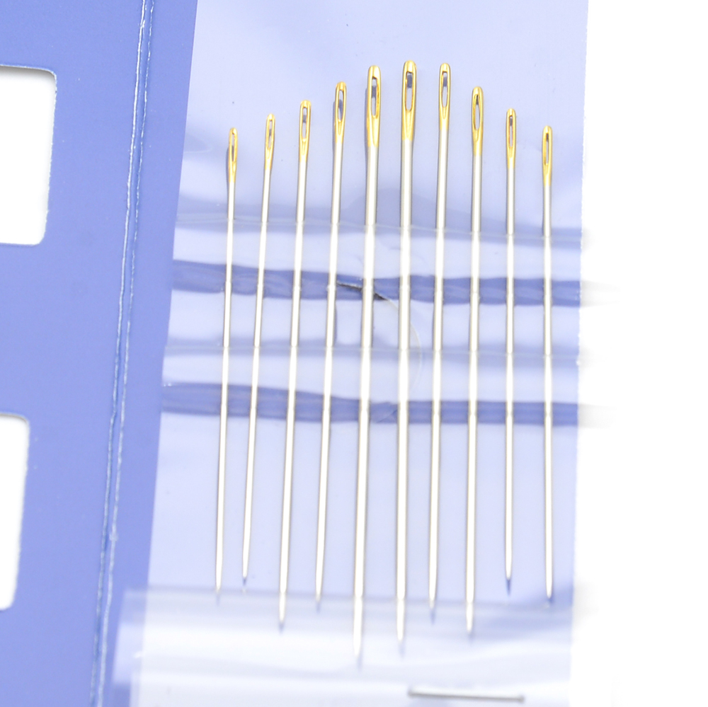 拼布疏縫針;5款10入