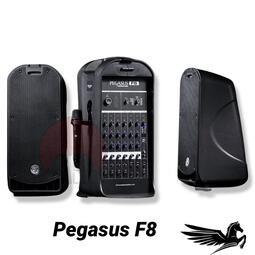 Pegasus F8 2000瓦 攜帶主動式音響 外場喇叭 藍芽 樂器用喇叭 側邊可掛麥克風 樂器用音箱