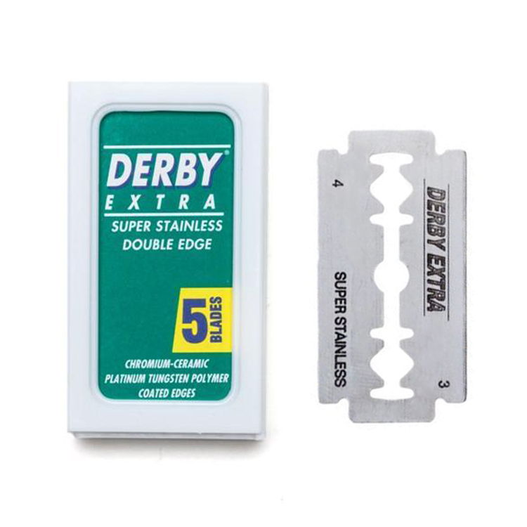 土耳其 Derby - 雙面刮鬍刀片（5片裝 / 通用傳統復古雙刃安全刮鬍刀）