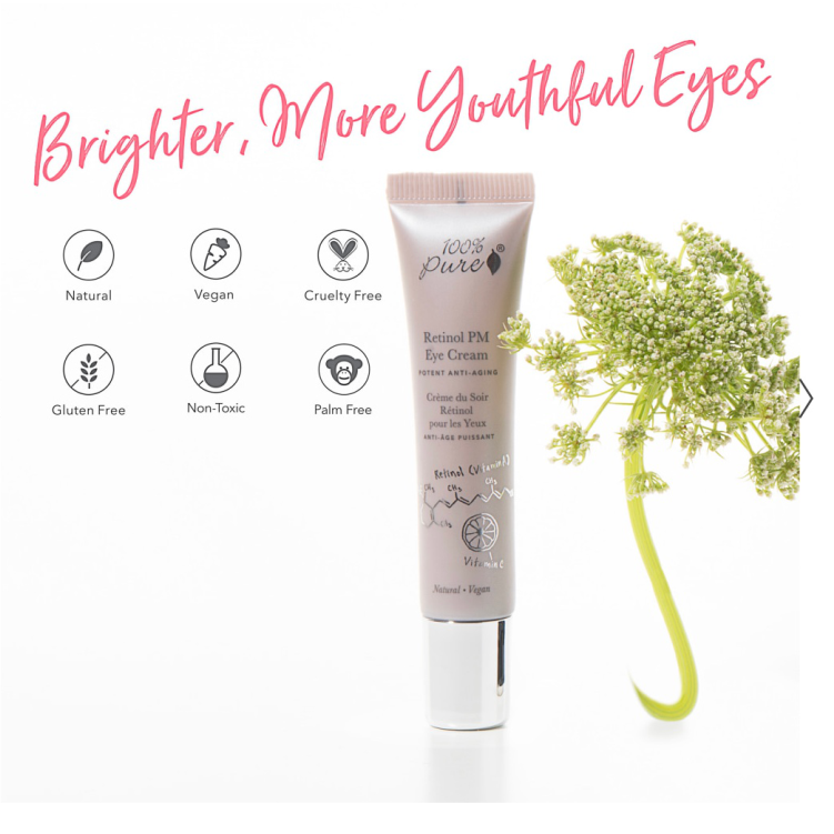 美國100%Pure維他命A夜間眼霜