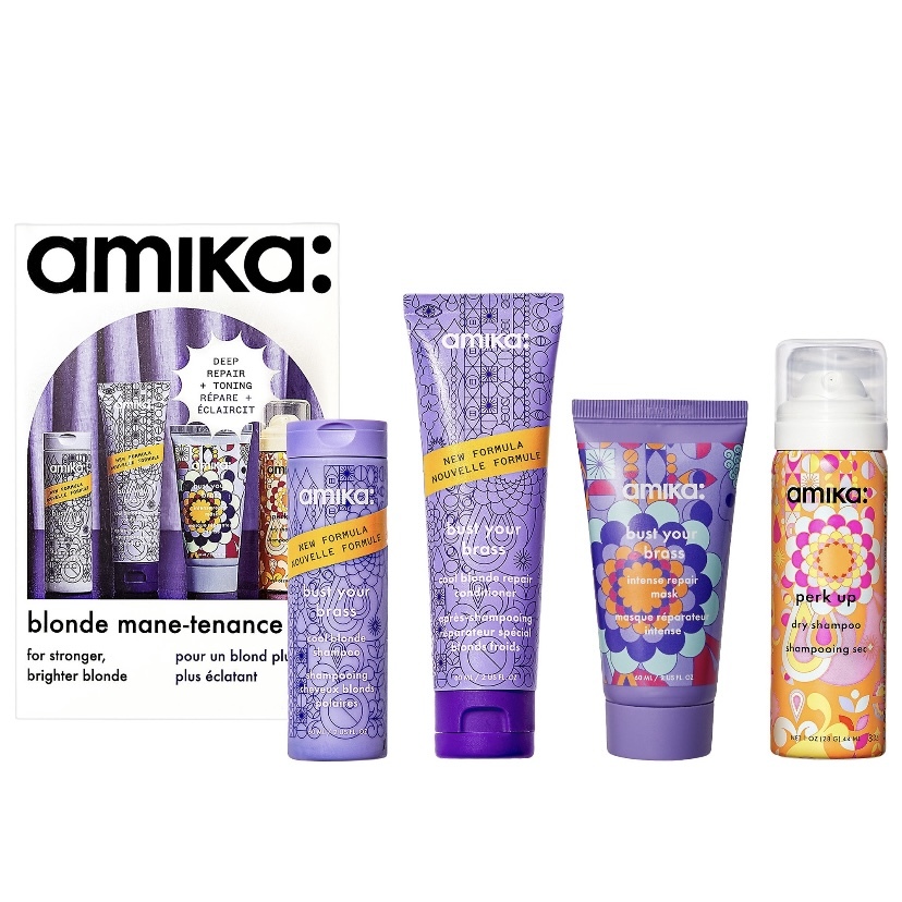 Amika - 去黃洗頭水+護髮套裝