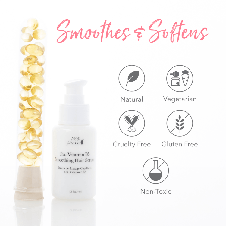 100% Pure Pro-Vitamin B5 Smoothing Hair Serum