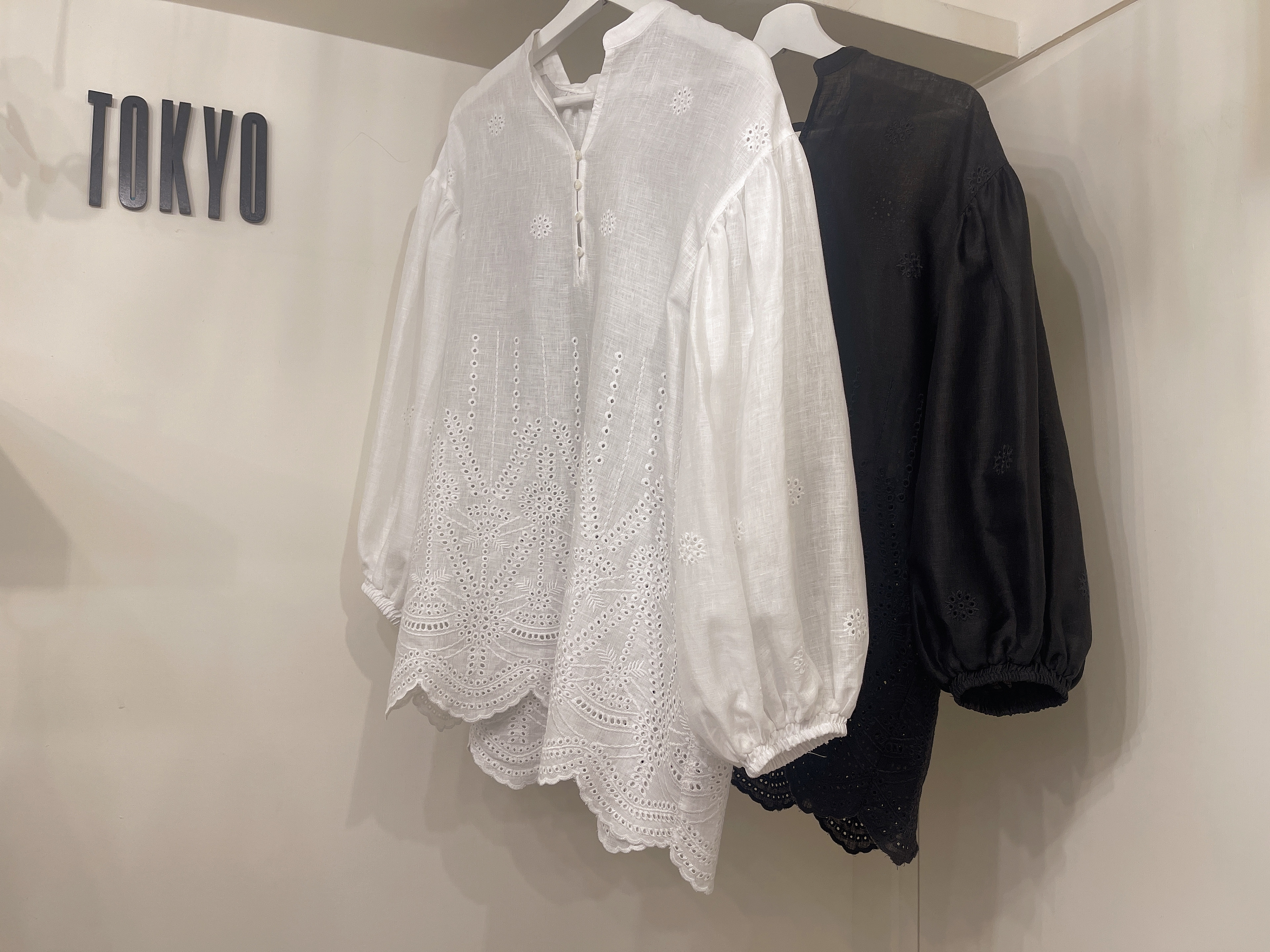 刺繡麻料長版上衣