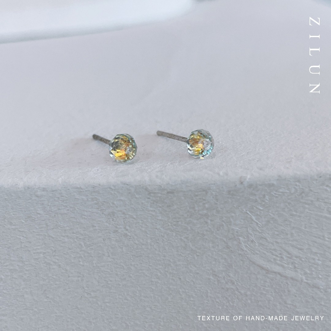 │日常│一縷陽光 • 耳針耳夾 •  925silver • 純銀耳飾