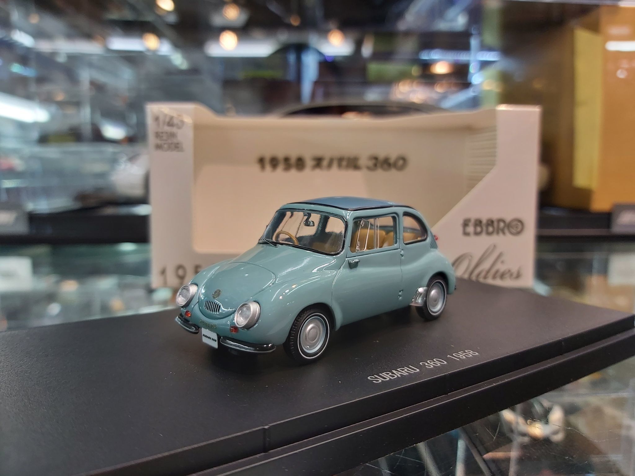 EBBRO 45686 Subaru 360 1958 Blue 1/43 (Resin)