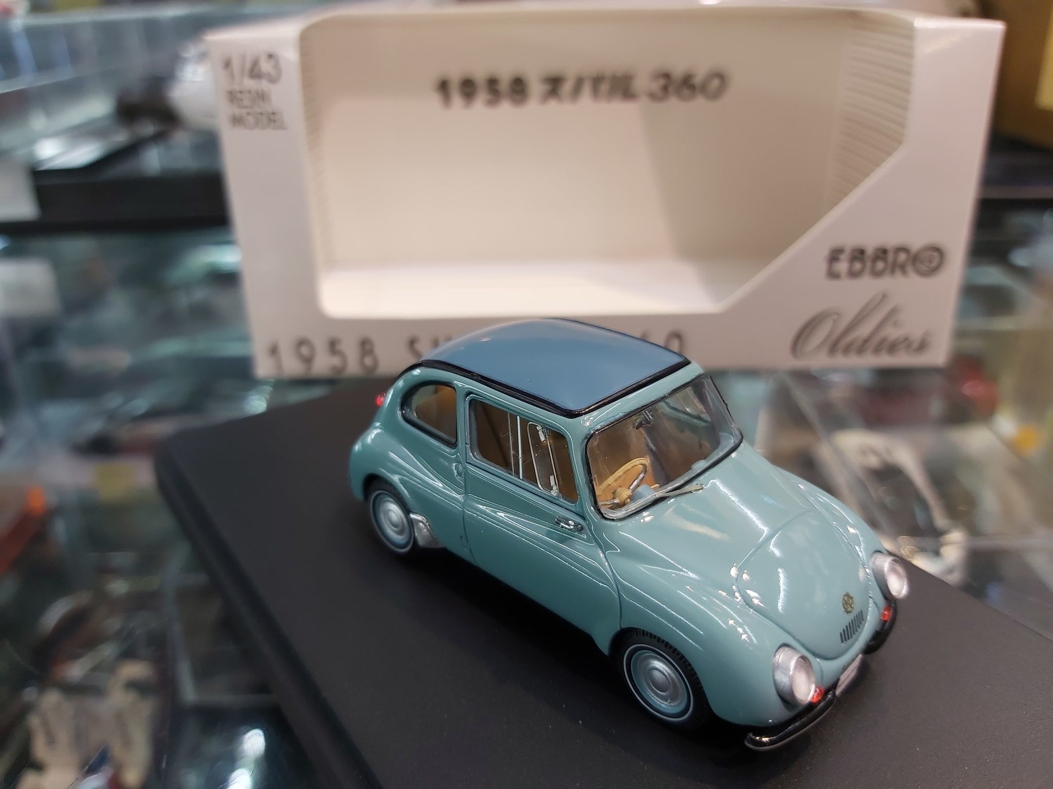 EBBRO 45686 Subaru 360 1958 Blue 1/43 (Resin)