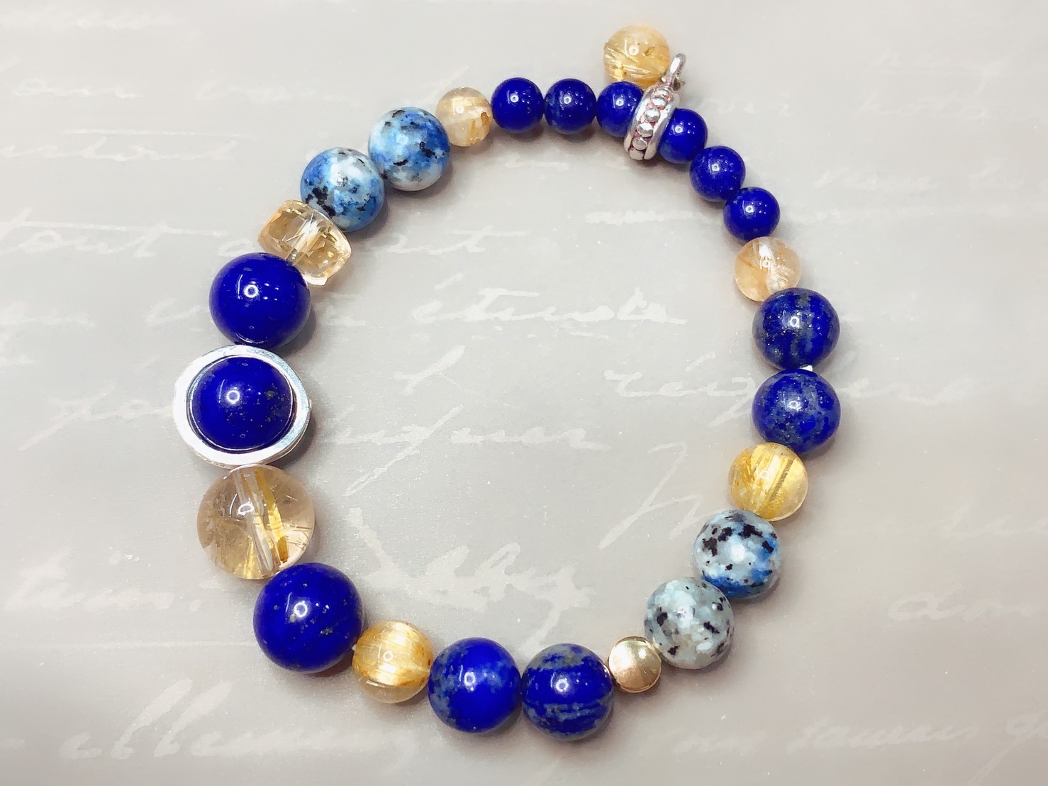 世界名畫系列_梵谷之星夜丨夏至丨青金石鈦晶