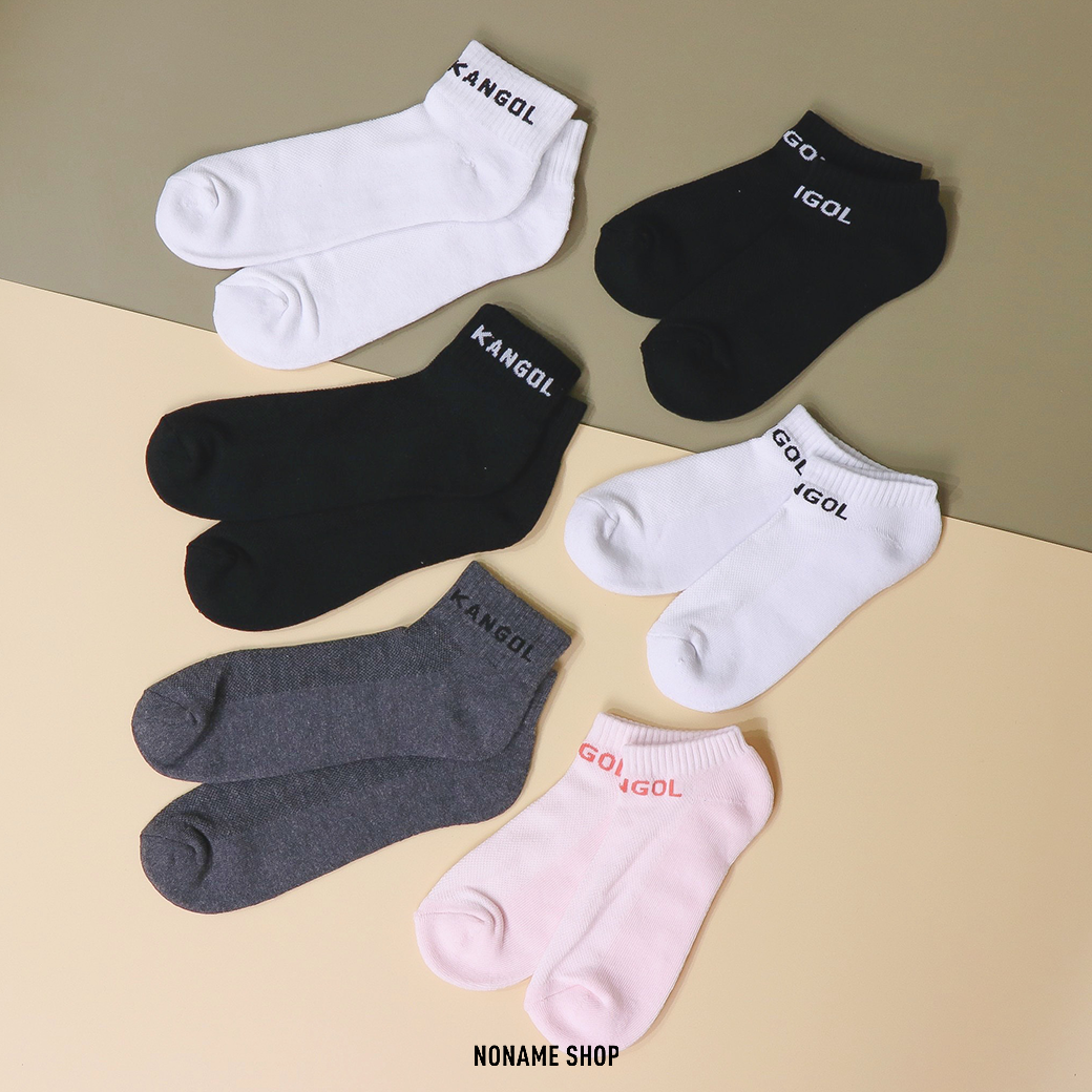 KANGOL 英國 袋鼠 字母 中筒襪 短襪 襪子 三件組
