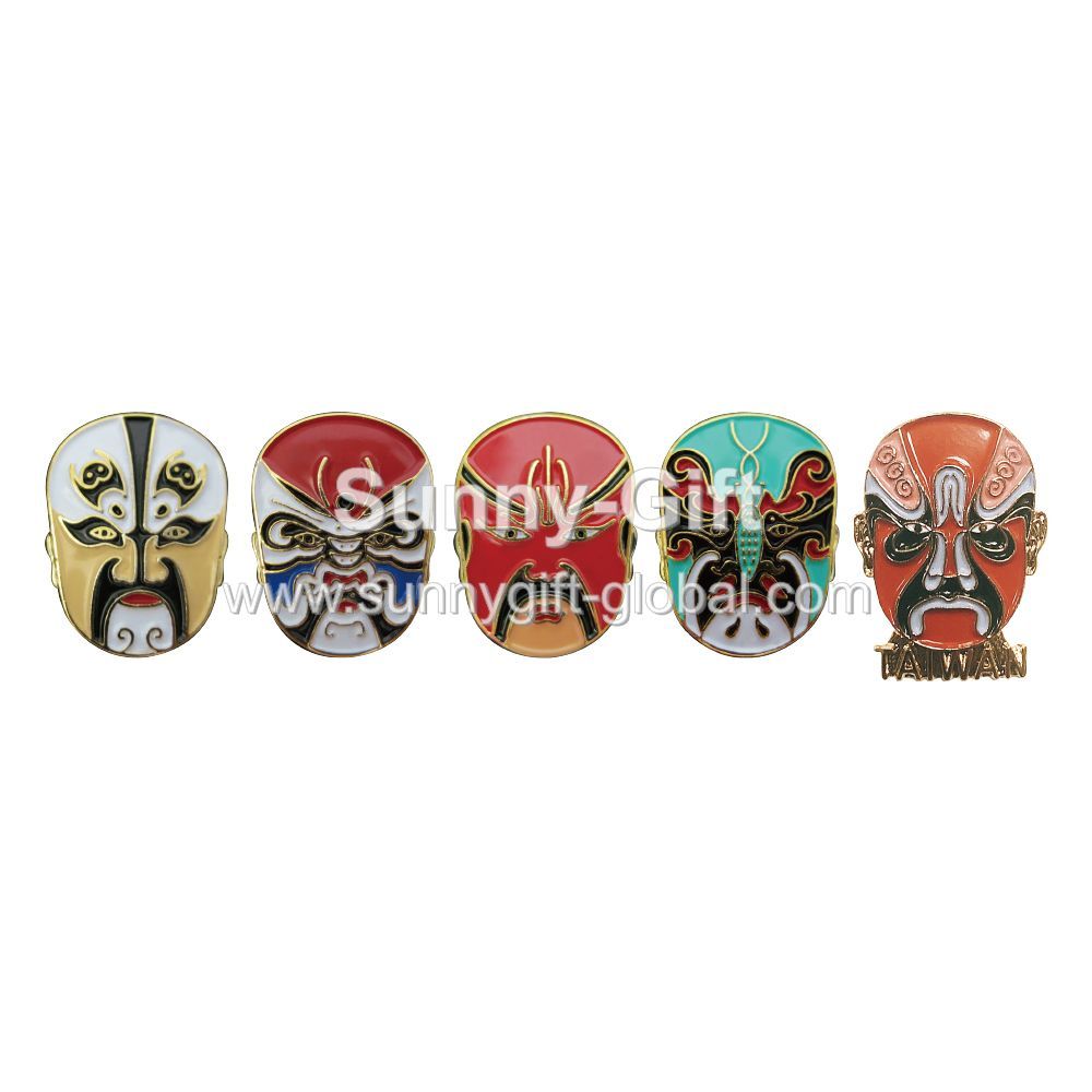 Beijing Opera masks Lapel Pin