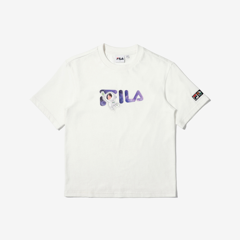 FILA X Common Siblings Logo Short Sleeve Tee FK2RSD2H01X_OWH