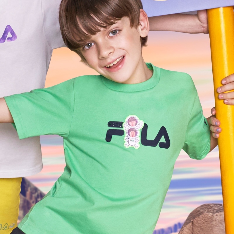 FILA X Common Siblings Logo Short Sleeve Tee FK2RSD2H01X_GNL