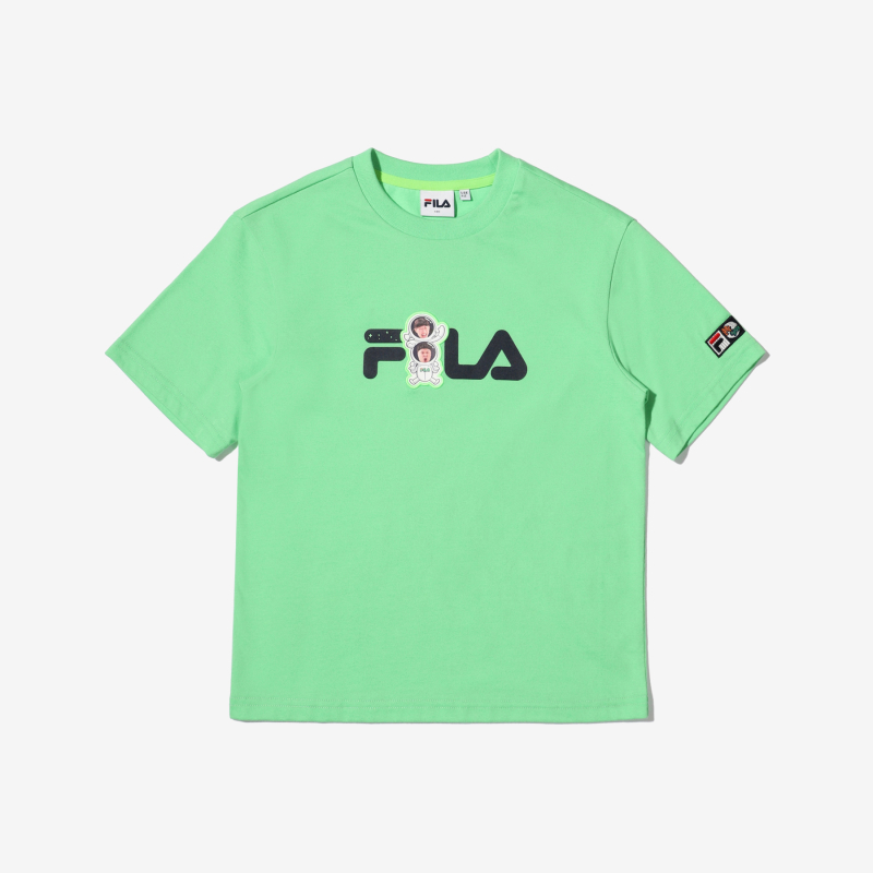 FILA X Common Siblings Logo Short Sleeve Tee FK2RSD2H01X_GNL