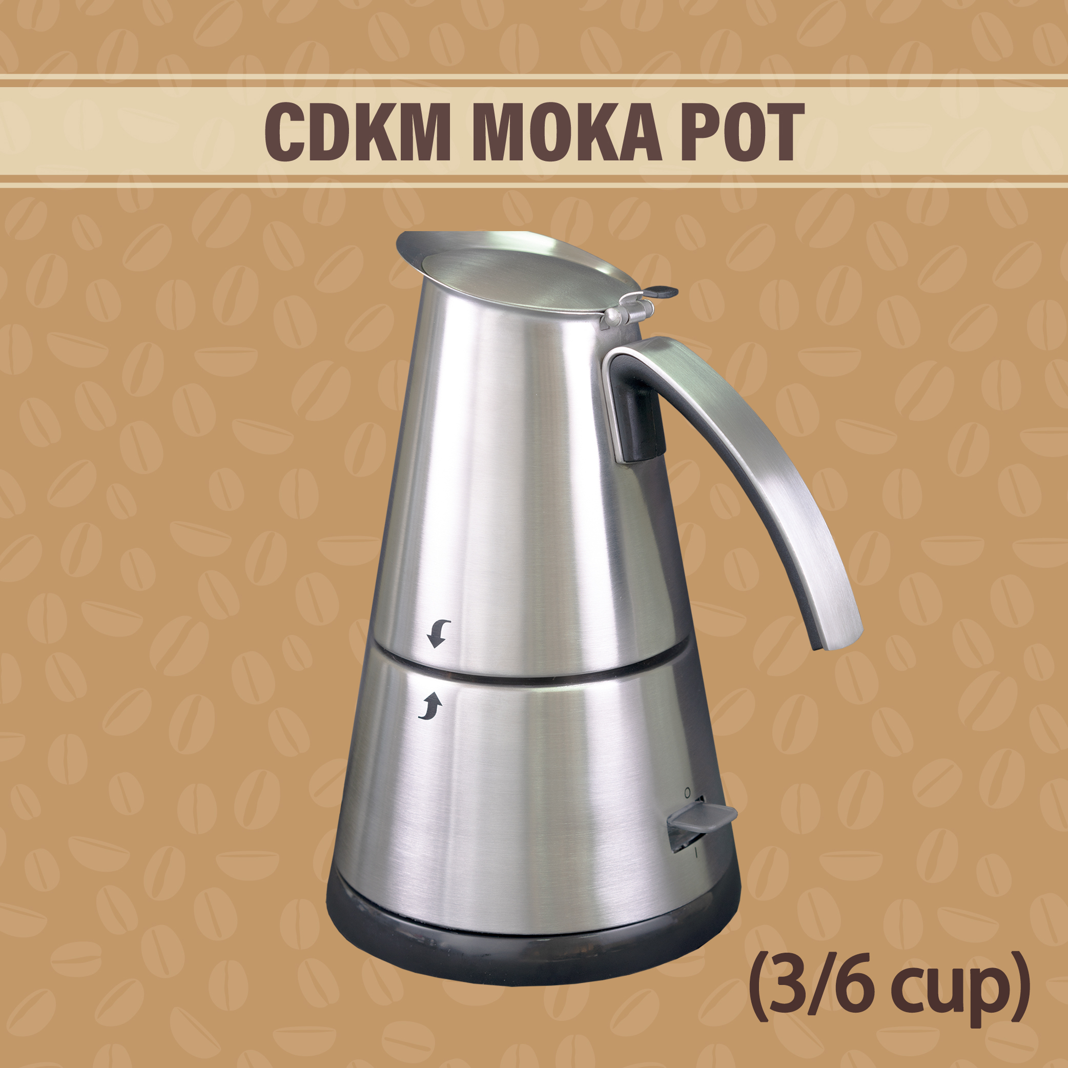 Electric MOKA Pot (2/4 cx Disinfectant 