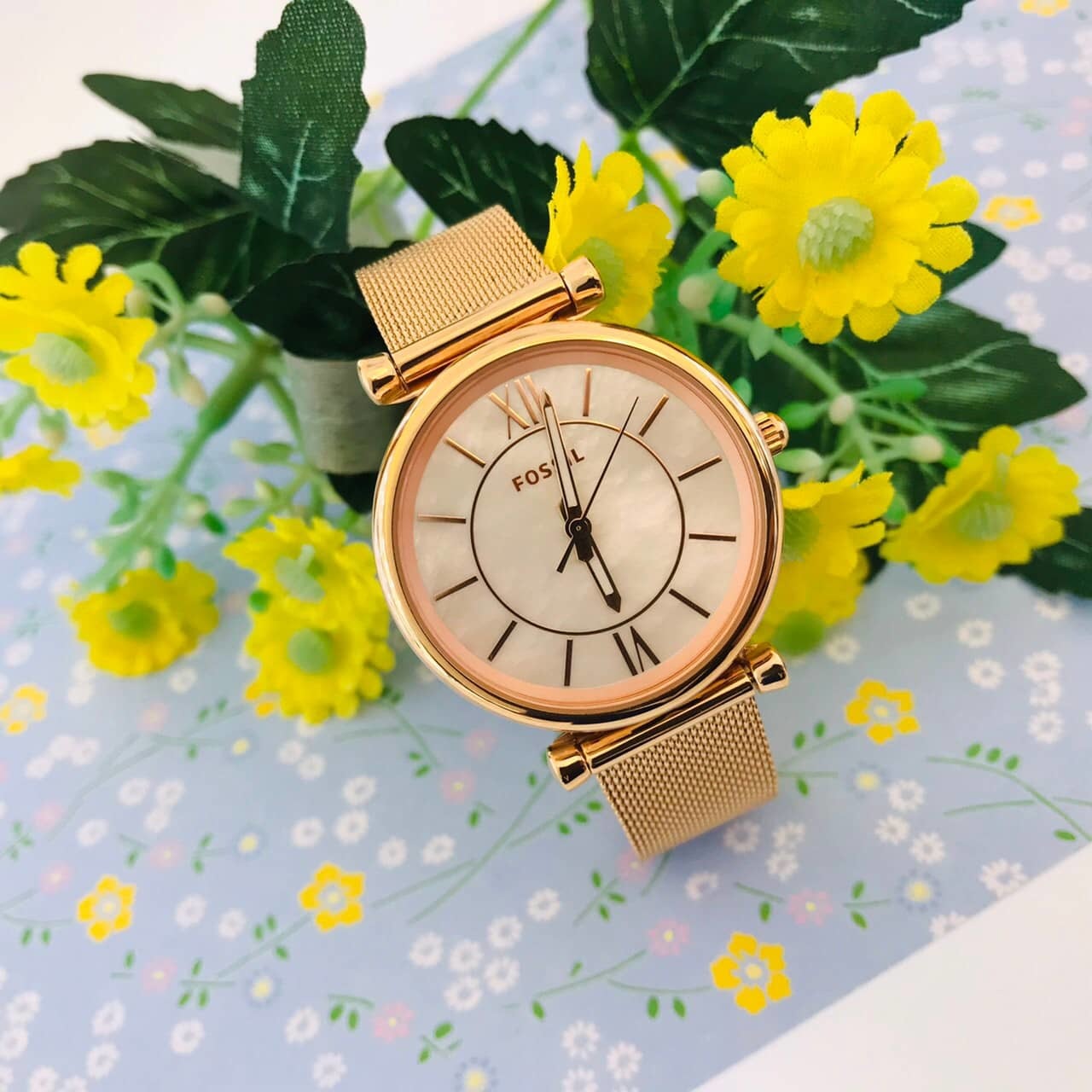 【FOSSIL】Carlie 典雅貝面玫瑰金女錶  ES4918 34mm 現代鐘錶