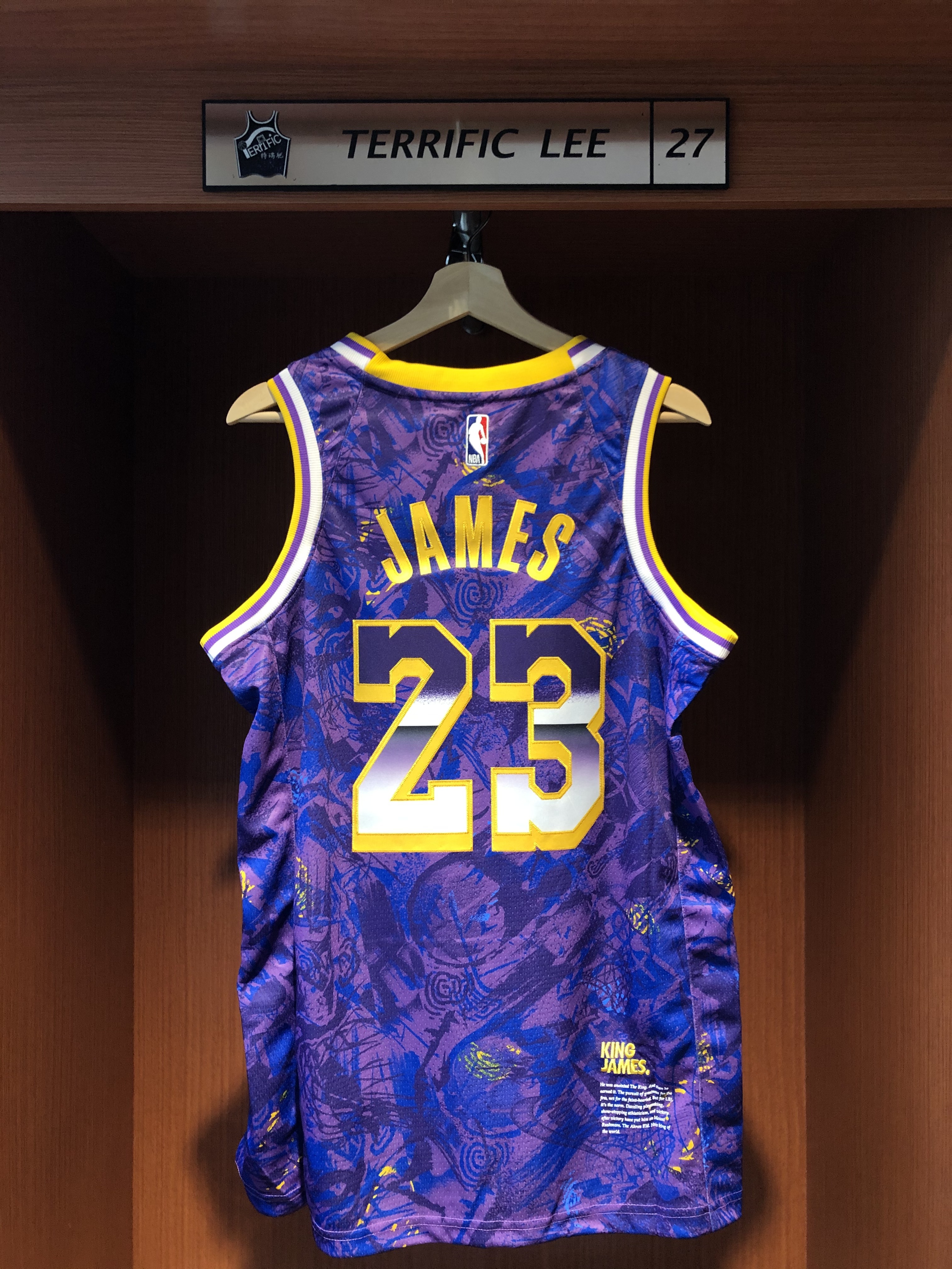 NBA球衣 Lebron James 洛杉磯湖人新秀紀念紫 Select Nike Swingman 球迷版 電繡 全新