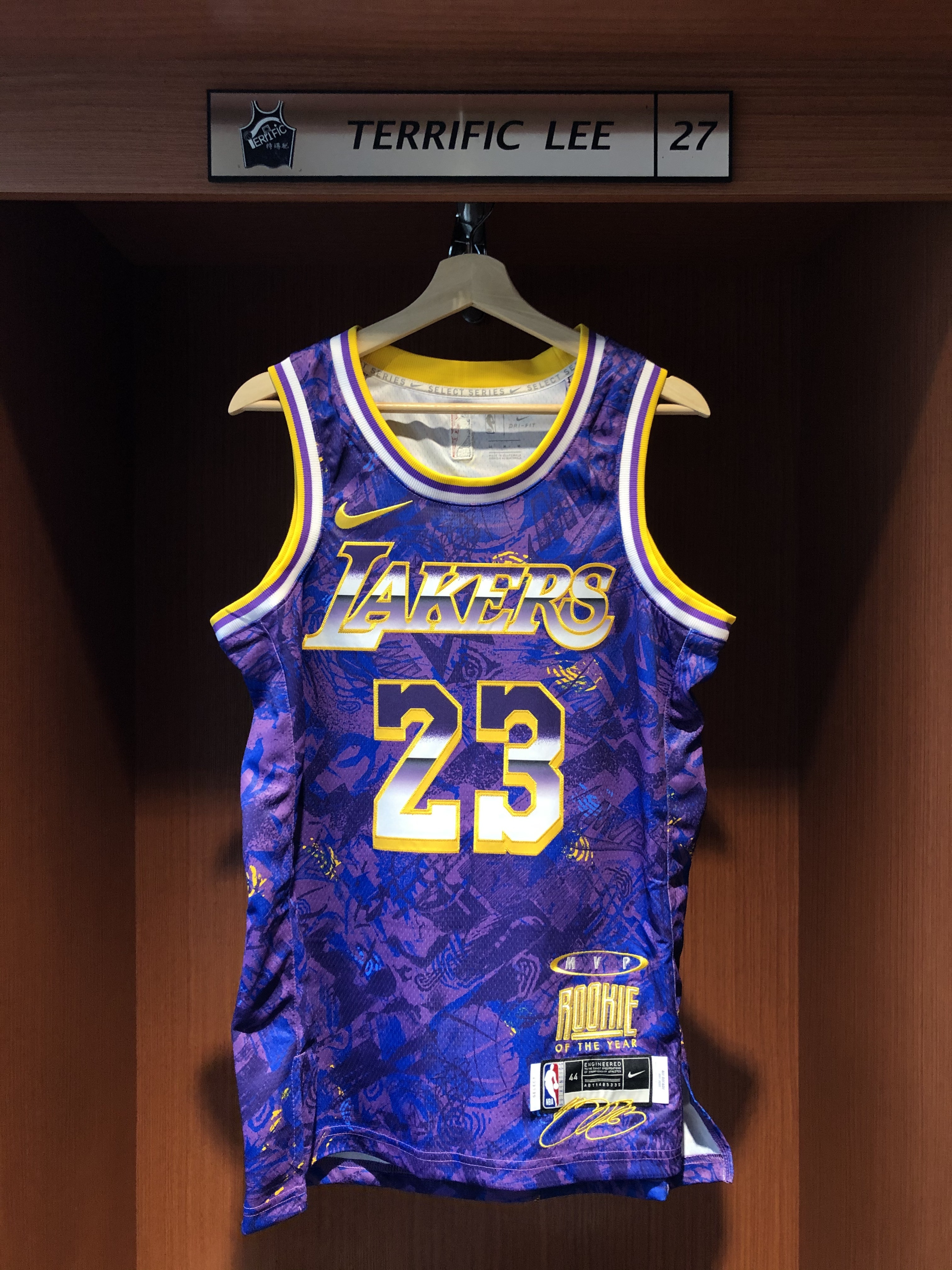 NBA球衣 Lebron James 洛杉磯湖人新秀紀念紫 Select Nike Swingman 球迷版 電繡 全新