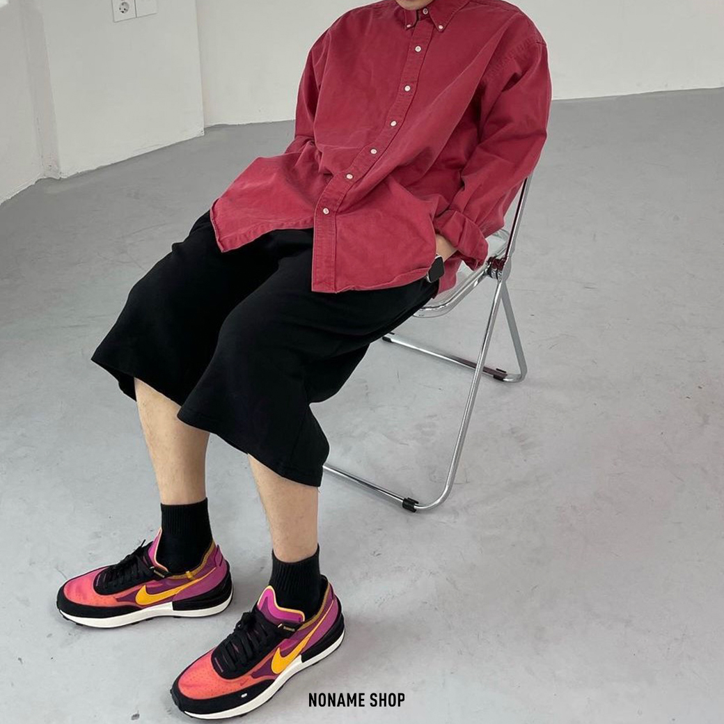 💥出清特價💥 NIKE WAFFLE ONE " Active Fuchsai  小 SACAI 黑紫金 (男/女款)