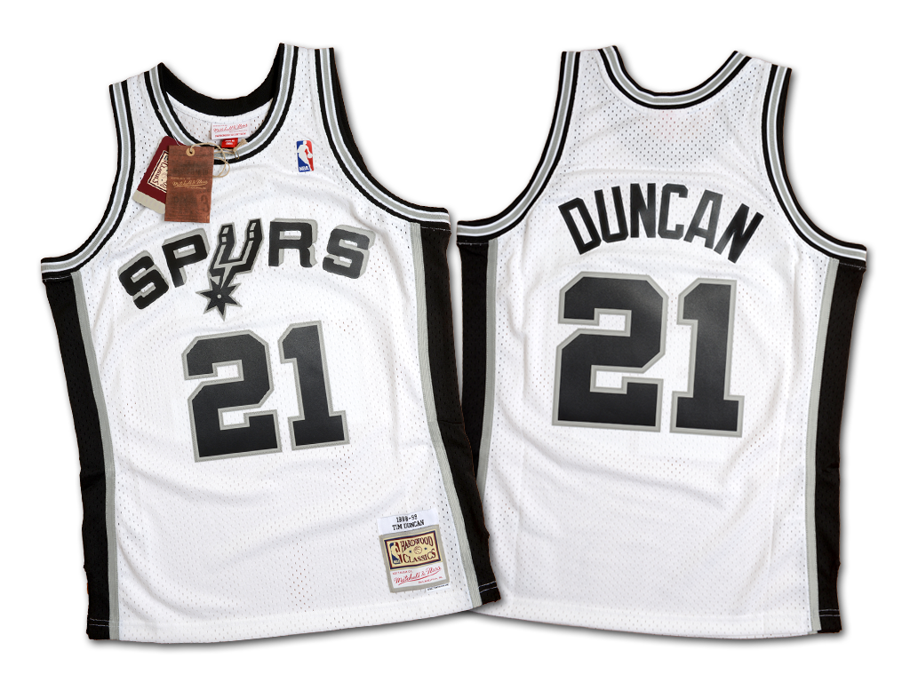 Mitchell & Ness 聖安東尼奧馬刺隊 Tim Duncan 1998-1999 復刻 主場 Swingman 球衣