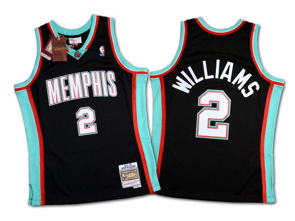 Mitchell & Ness 曼菲斯灰熊隊 Jason Williams 2001-2002 復刻 Swingman 球衣