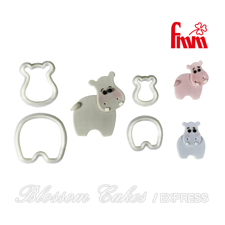 FMM Mummy & Baby Hippos Cutter Set