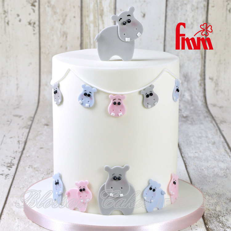 FMM Mummy & Baby Hippos Cutter Set