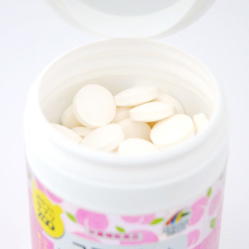 UNIMAT RIKEN ZOO 膠原蛋白+玻尿酸+胎盤素【正品】營養補充咀嚼片(蜜桃味) 