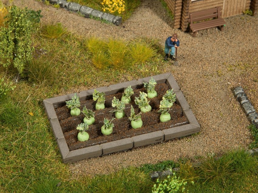 Noch 13214 HO規 Bed Edgings 花圃的邊框.6入