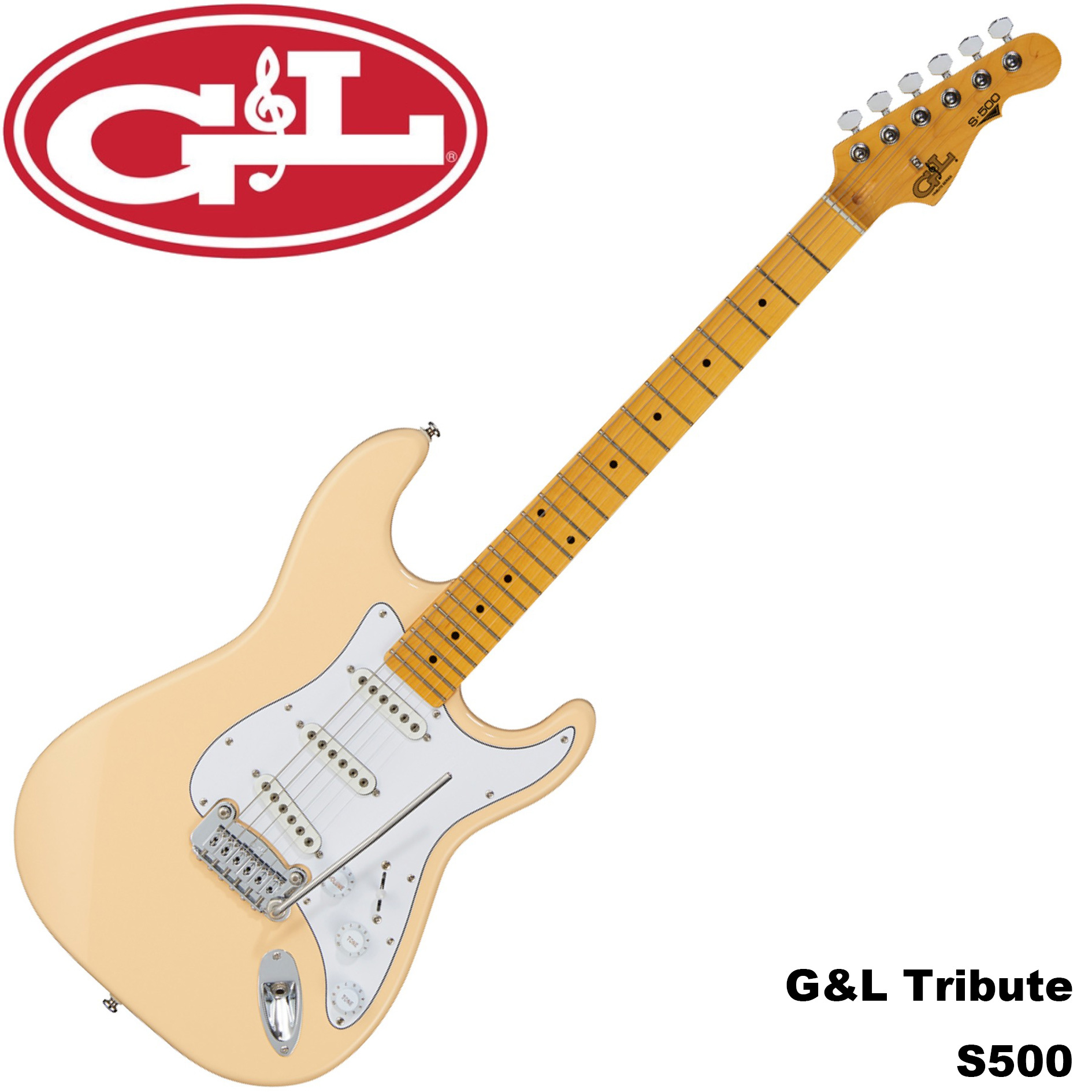 又昇樂器. 音響】無息分期G&L Tribute Series S-500 Vintage White 電