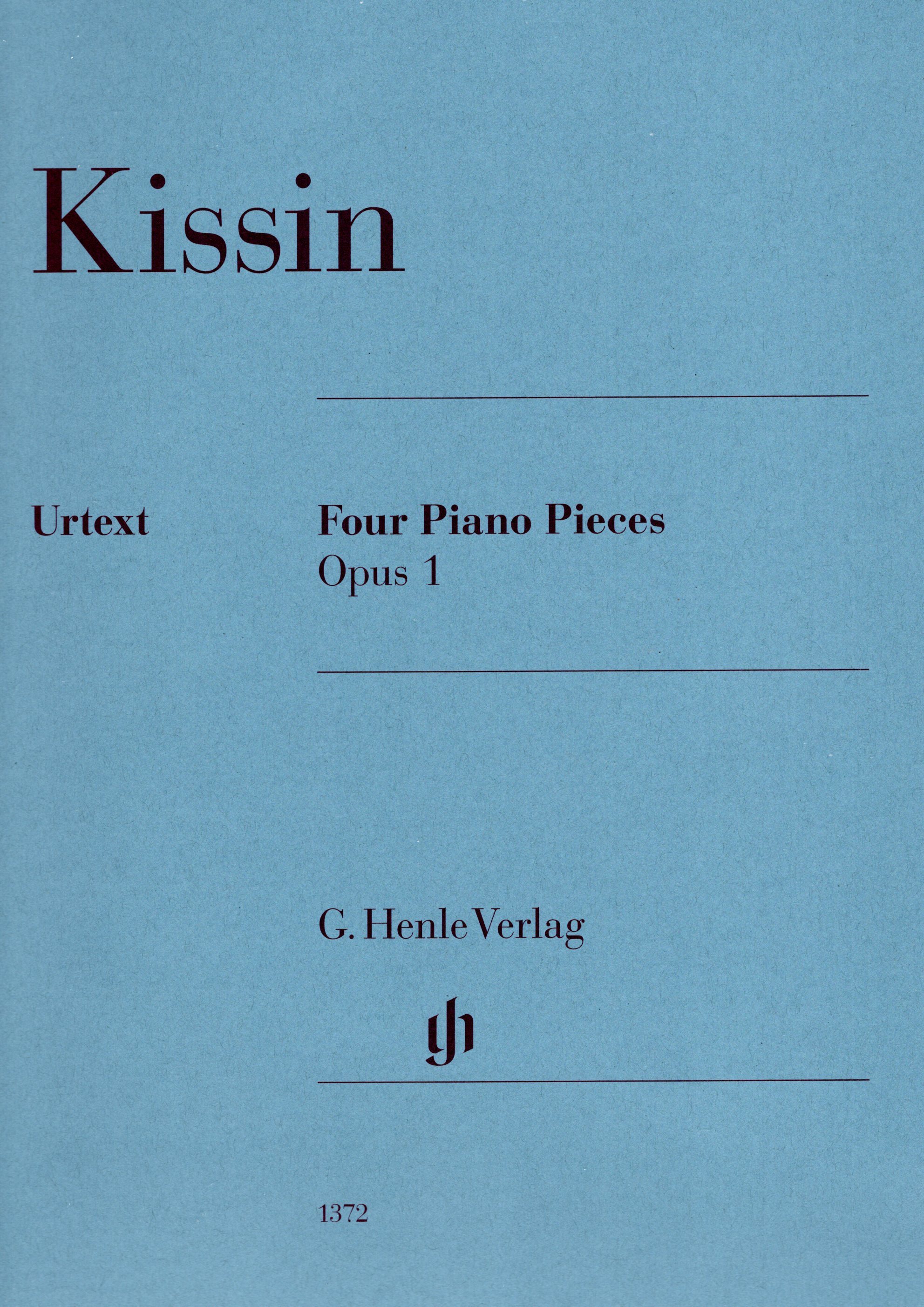 《Kissin: Four Piano Pieces, Op. 1》